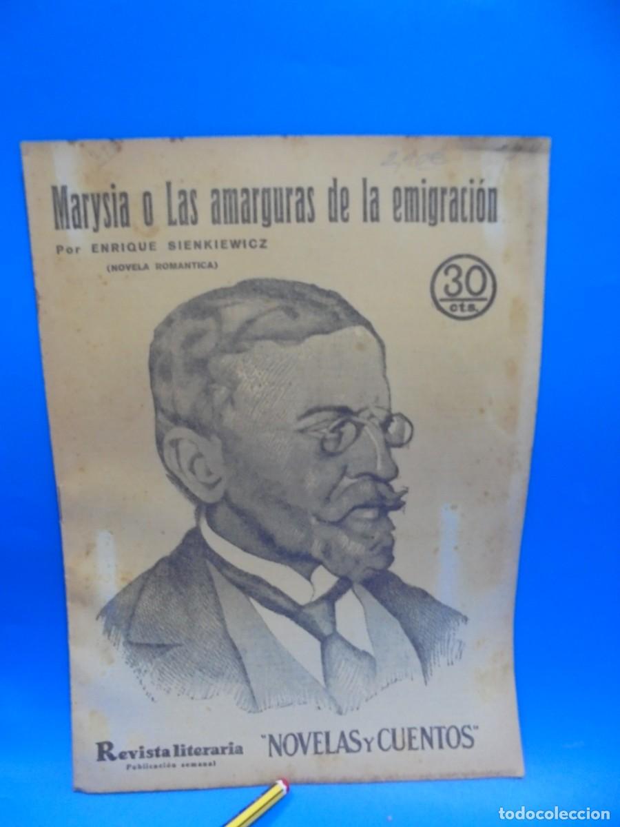 Colecionismo de Revistas e Jornais: REVISTA LITERARIA. NOVELAS Y CUENTOS. MARYSIA O LAS AMARGURAS DE LA EMIGRACION. 1934. PAGS: 23.