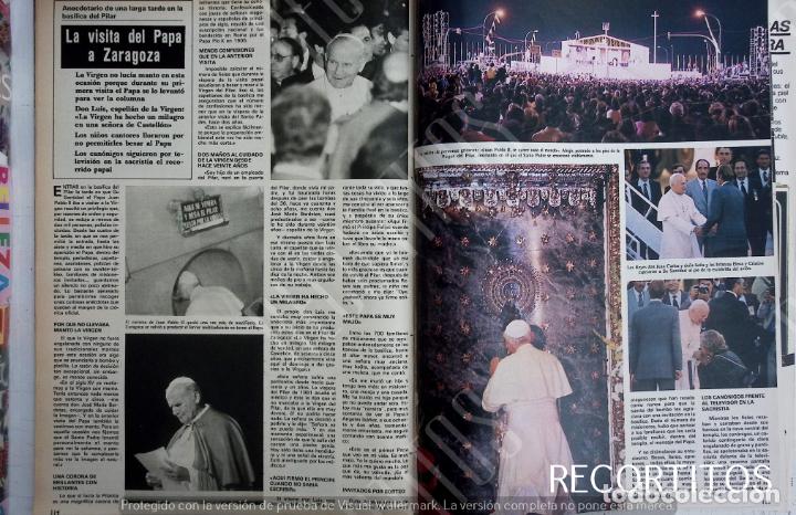 Collectionnisme de Revues et Journaux: PAPA JUAN PABLO II EN ZARAGOZA LOS REYES DE ESPA&Ntilde;A