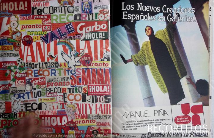 Collectionnisme de Revues et Journaux: MANUEL PI&Ntilde;A GALERIAS PRECIADOS ANUNCIO PUBLICIDAD