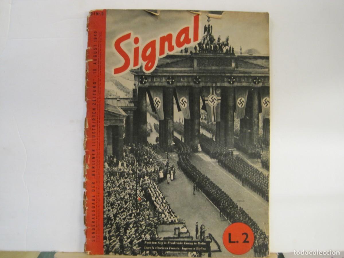 Coleccionismo de Revistas y Peri&oacute;dicos: SIGNAL - A&Ntilde;O 1940 - NUMERO 9 - VERSION ALEMANA - REVISTA ANTIGUA NAZI -VER FOTOS-(V-24.097)