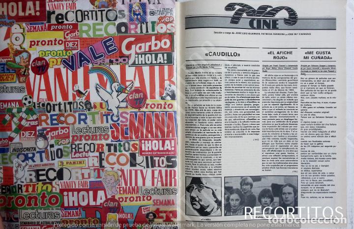 Colecionismo de Revistas e Jornais: 31 ROGER IBA&Ntilde;EZ LAZZLO AZABO PIERRE CLEMENTI FRANCO EL CAUDILLO AFICHE ROJO