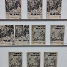 Coleccionismo de Revistas y Periódicos: 10 REVISTAS UNION RADIO VALENCIA - AÑO 1935 - PORTADAS DUBON, V. BENEDITO, VER FOTOS PARA NUMEROS