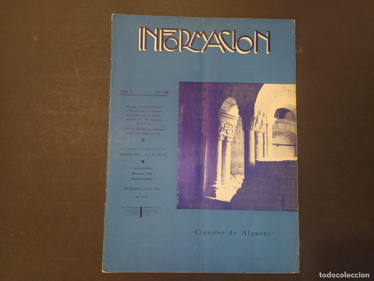Collection Magazines and Newspapers: GUERRA CIVIL-INFORMACION-NUMERO 26-A&Ntilde;O 1938-REVISTA SOBRE ESPA&Ntilde;A EDITADA EN MONTEVIDEO-(V-24.448)