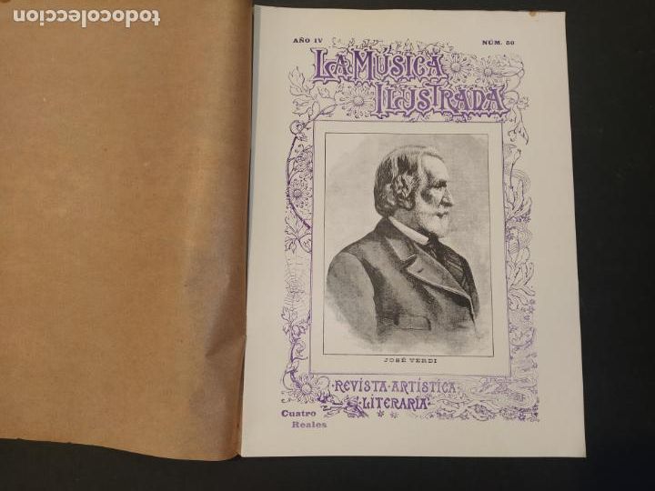 Coleccionismo de Revistas y Peri&oacute;dicos: LA MUSICA ILUSTRADA-NUMERO 50-A&Ntilde;O 1901-VERDI-REVISTA ANTIGUA-VER FOTOS-(V-24.465)