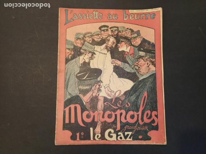 Coleccionismo de Revistas y Peri&oacute;dicos: L'ASSIETTE AU BEURRE-N&ordm; 87 A&Ntilde;O 1902-LES MONOPOLES LE GAZ-REVISTA ANTIGUA-VER FOTOS-(V-24.485)