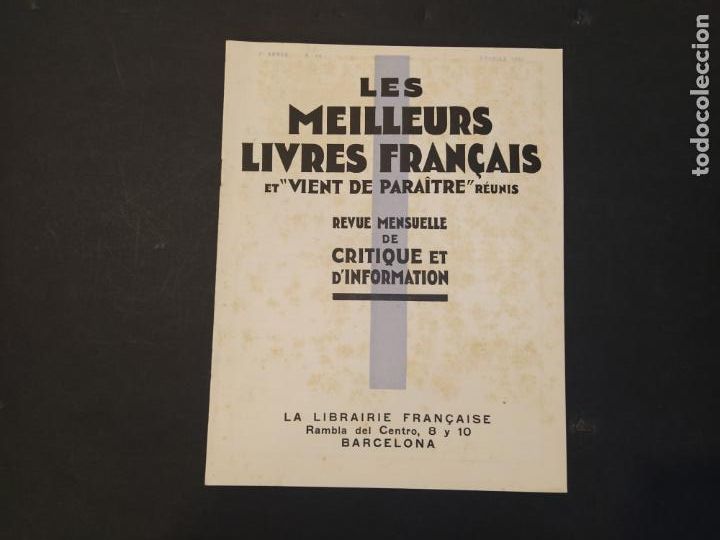 Collection Magazines and Newspapers: LES MEILLEURS LIVRES FRAN&Ccedil;AIS-NUMERO 14 A&Ntilde;O 1932-REVISTA ANTIGUA-VER FOTOS-(V-24.491)