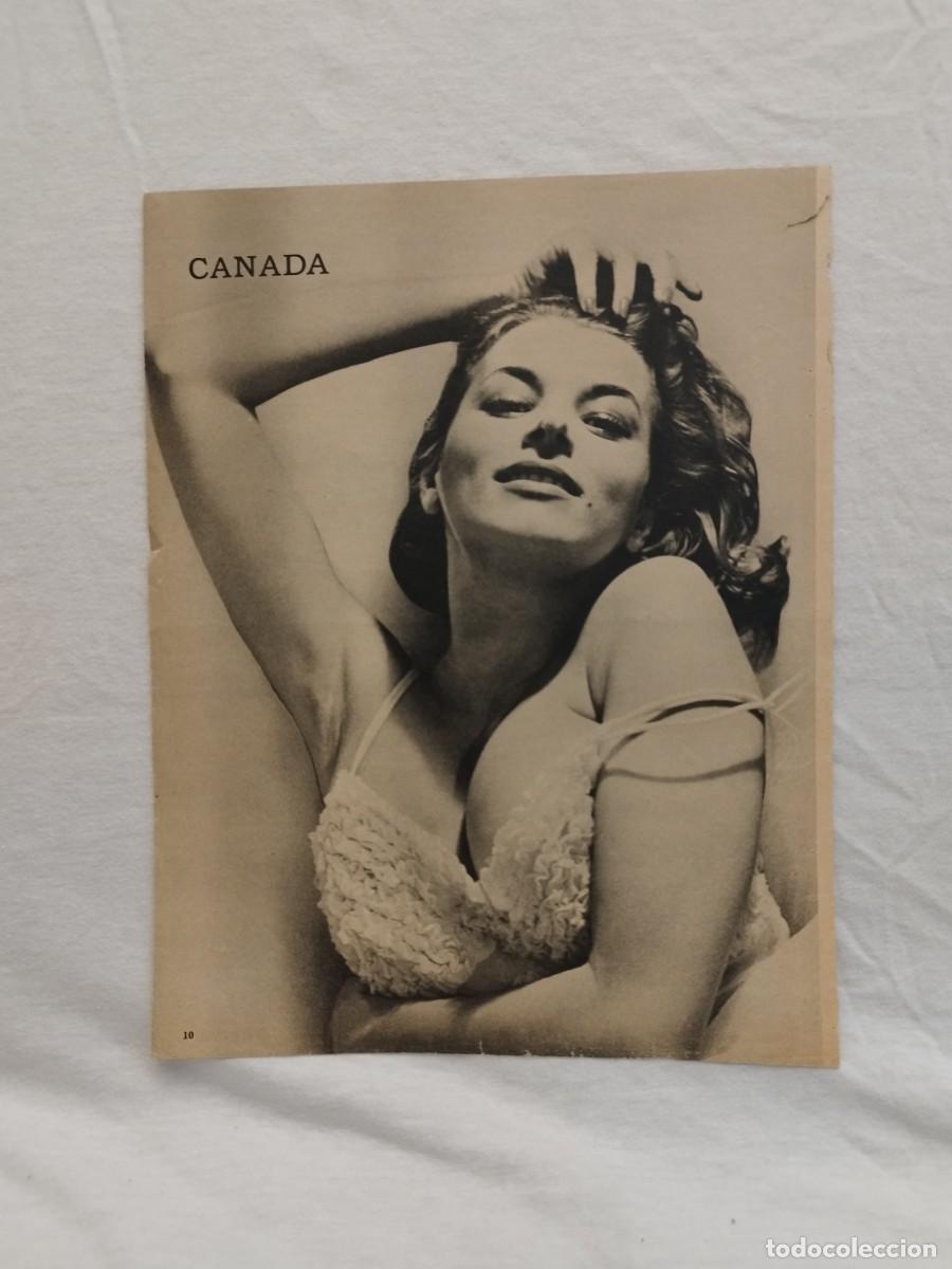 Coleccionismo de revistas y peri&oacute;dicos: Antigua Hoja de Revista de Leonora Amar-Foto Fotos Mini Poster-Canada-