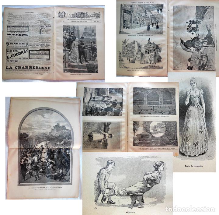 Coleccionismo de Revistas y Peri&oacute;dicos: LA ILUSTRACI&Oacute;N IB&Eacute;RICA. 24 agosto 1889. Gimn&aacute;stica de ni&ntilde;as. Inauguraci&oacute;n de la Nueva Sorbona
