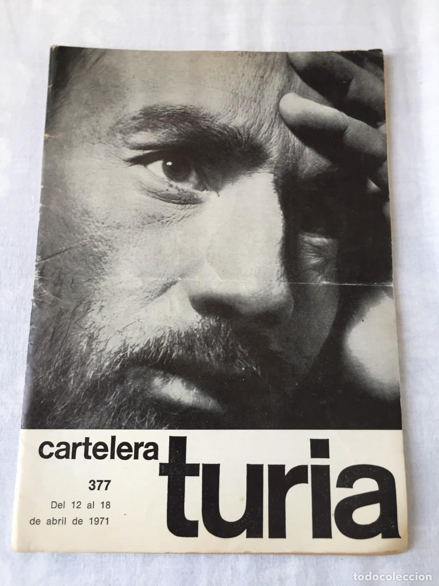 Coleccionismo de revistas y peri&oacute;dicos: CARTELERA TURIA N&ordm;377 VALENCIA 1971 -P.ADOLFO MARSILLACH - BEATLES ESTRENO PELICULA YELLOW SUBMARINE