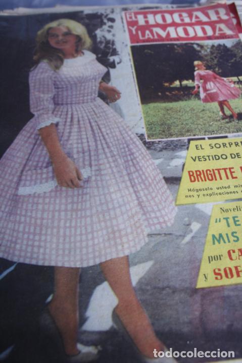 Coleccionismo de Revistas y Peri&oacute;dicos: EL HOGAR Y LA MODA BRIGITTE BARDOT AGOSTO 1959 MODA DECORACION PUBLICIDAD