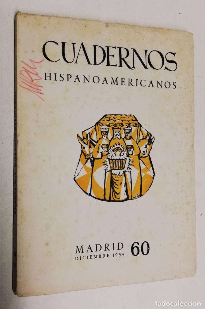 Coleccionismo de revistas y peri&oacute;dicos: ANTIGUA REVISTA / OLD MAGAZINE: CUADERNOS HISPANOAMERICANOS N&ordm;60 1954