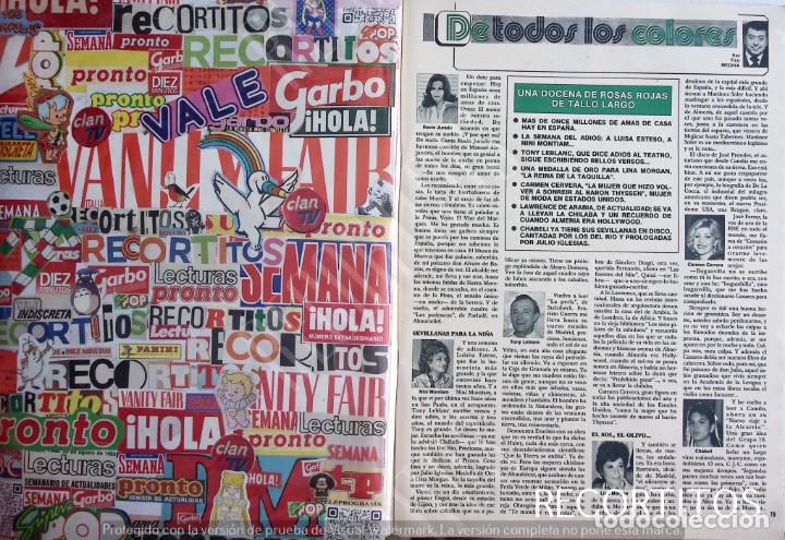Coleccionismo de Revistas y Peri&oacute;dicos: ROCIO JURADO NINI MONTIAM TONY LEBLANC LINA MORGAN TITA CERVERA CARMEN CHABELI
