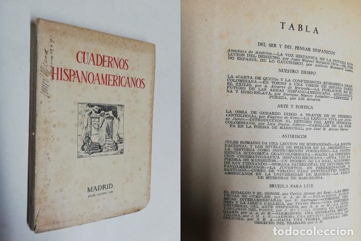 Coleccionismo de revistas y peri&oacute;dicos: ANTIGUA REVISTA / OLD MAGAZINE: CUADERNOS HISPANOAMERICANOS N&ordm;4 JULIO AGOSTO 1948