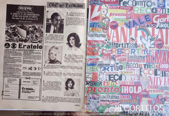 Coleccionismo de revistas y peri&oacute;dicos: BETSABE RUIZ GISIA PARADIS CONCHA VELASCO FERNANDO REY