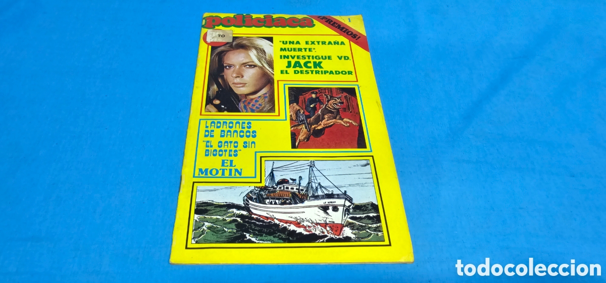 Coleccionismo de Revistas y Peri&oacute;dicos: RARA REVISTA POLICIACA, N&deg; 1 . LARFESA . A&Ntilde;OS 80