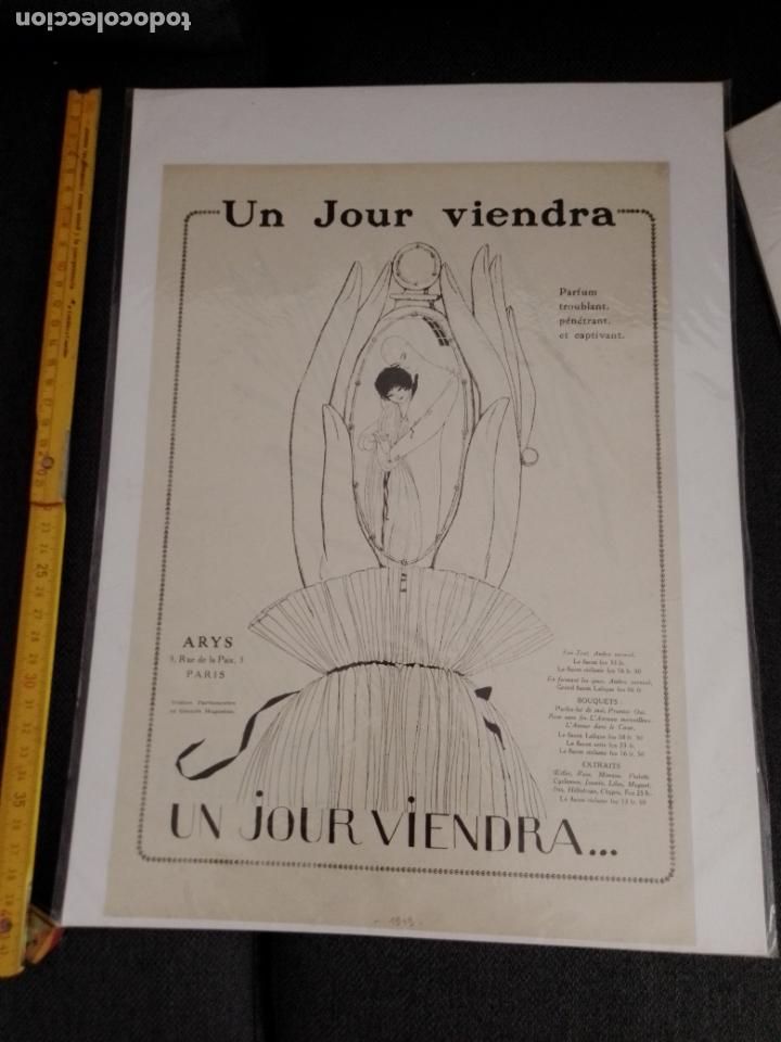Collezionismo di Riviste e Giornali: Publicidad de perfume Un Jour viendra. 1919