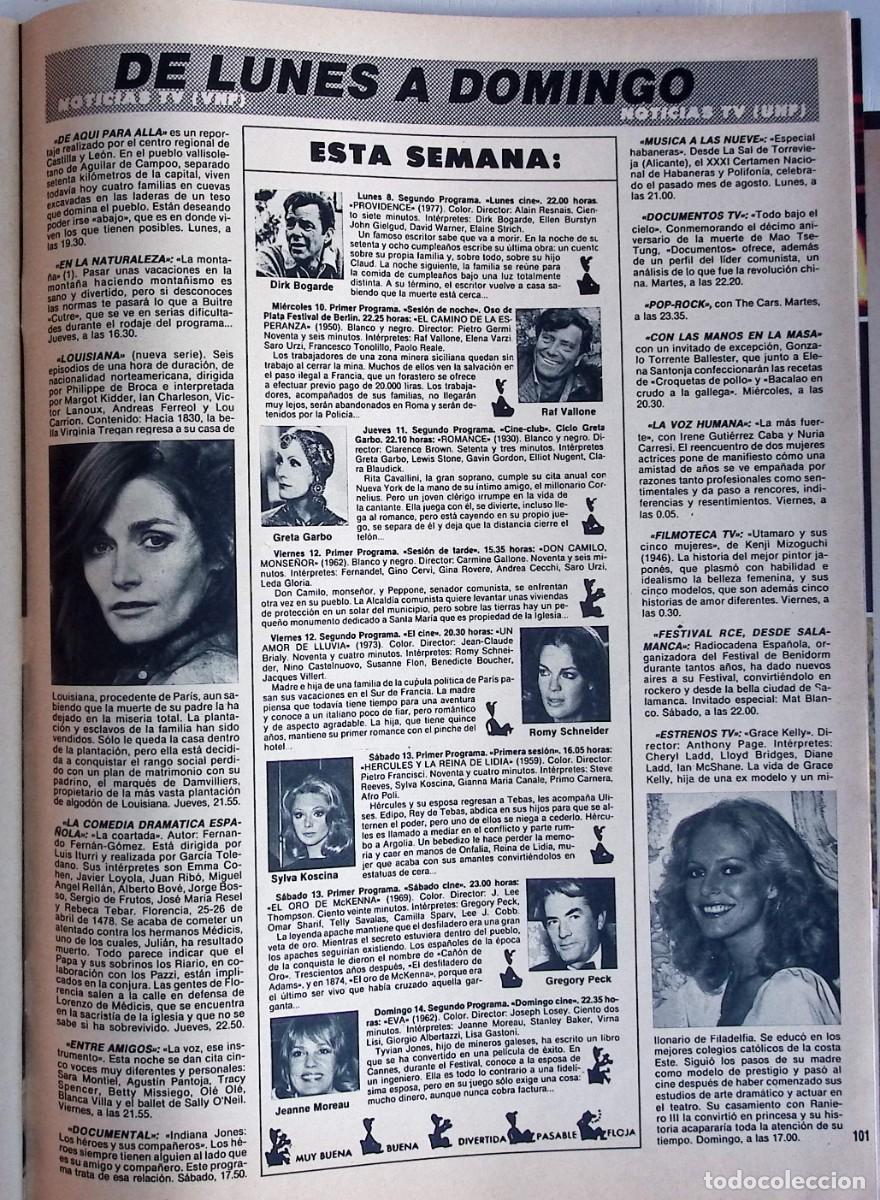 Coleccionismo de Revistas y Peri&oacute;dicos: MARGOT KIDDER CHERYL LADD RAF VALLONE GRETA GARBO