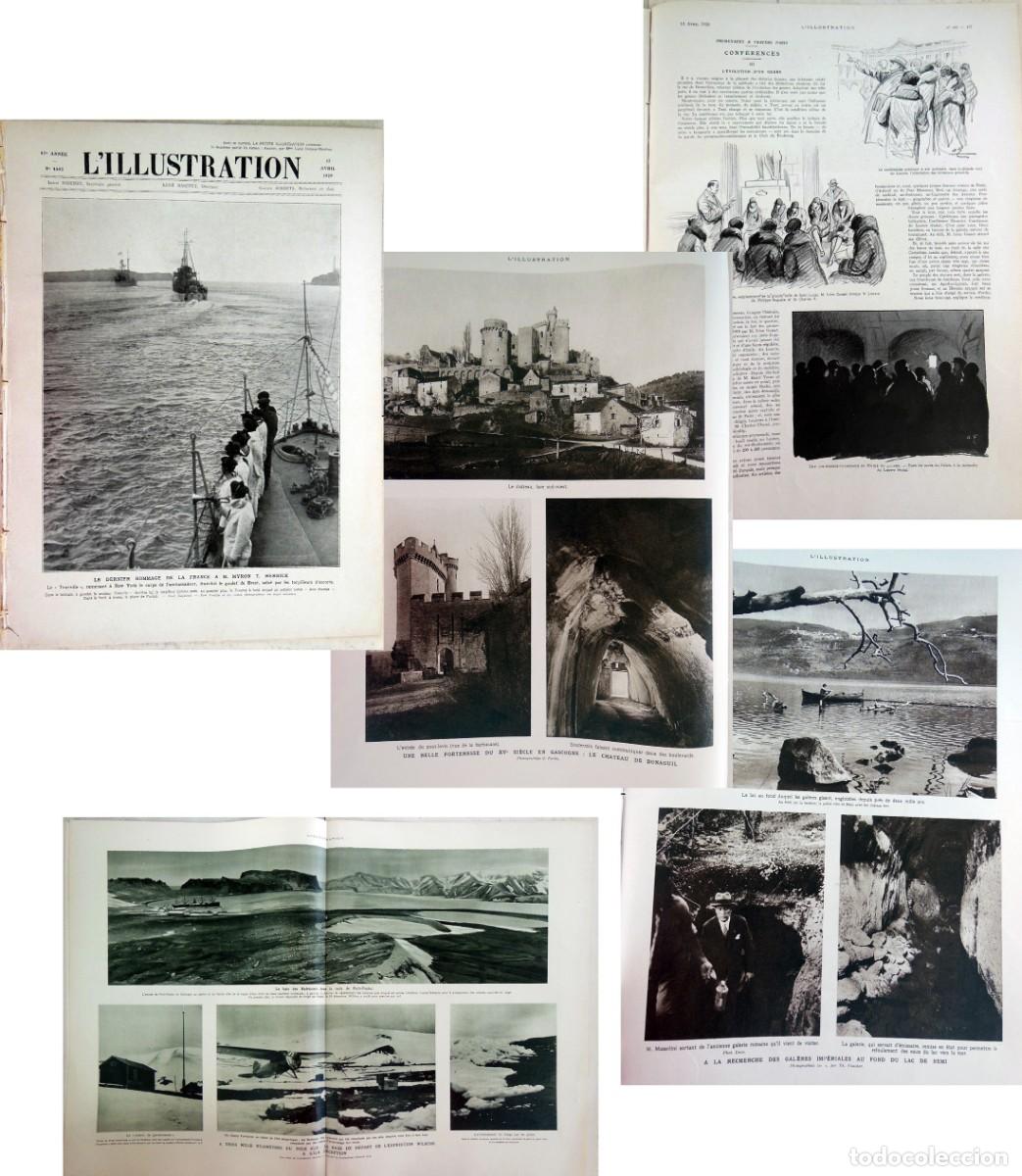 Coleccionismo de revistas y peri&oacute;dicos: L'ILLUSTRATION. N&ordm; 4493 , 1929. Le Chateau de Bonaguil; L'exp&eacute;dition Wilkins vers le pole sud