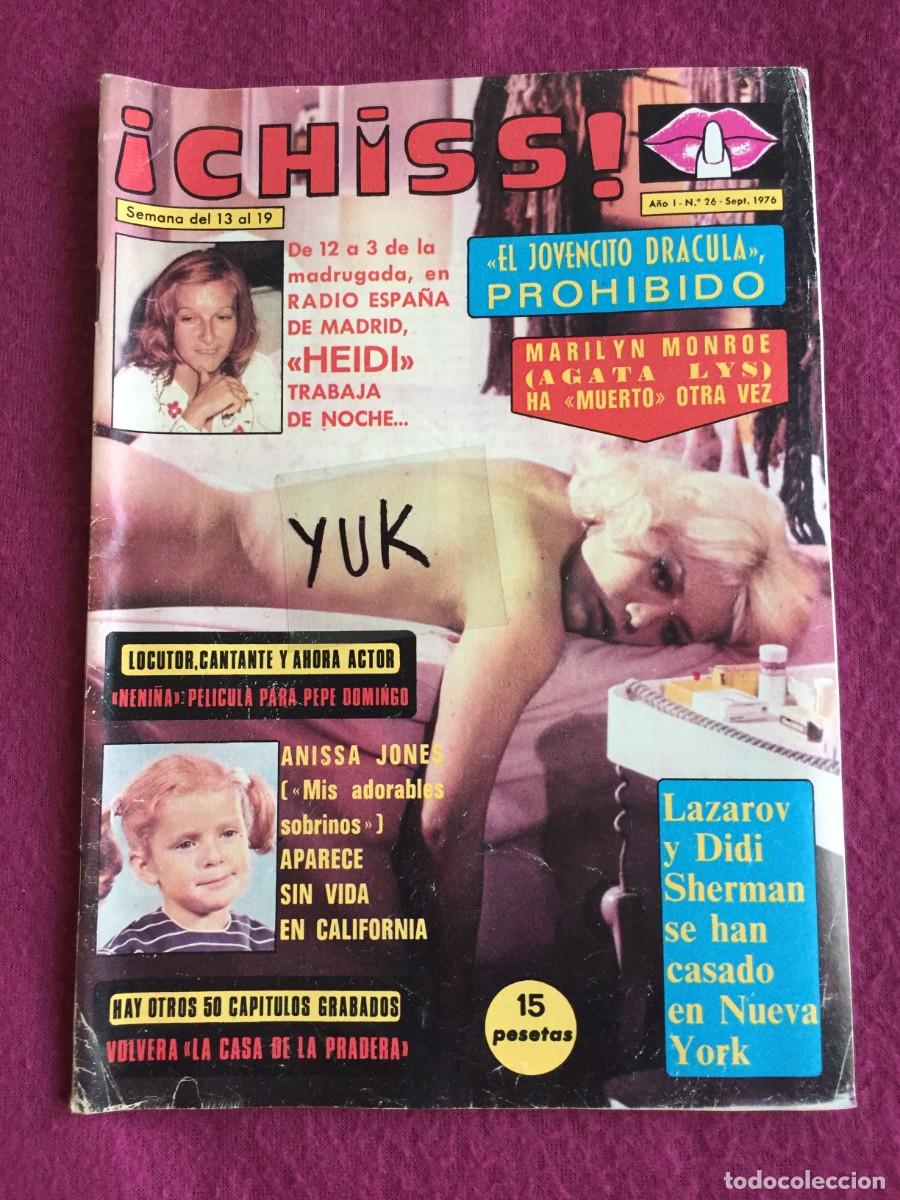 Coleccionismo de Revistas y Peri&oacute;dicos: REVISTA &iexcl;CHISS! A&Ntilde;O 1976 N&ordm; 26 ANGELES DE CHARLIE - AGATA LYS - BEATLES - ROLLING STONES - PIPPI ...