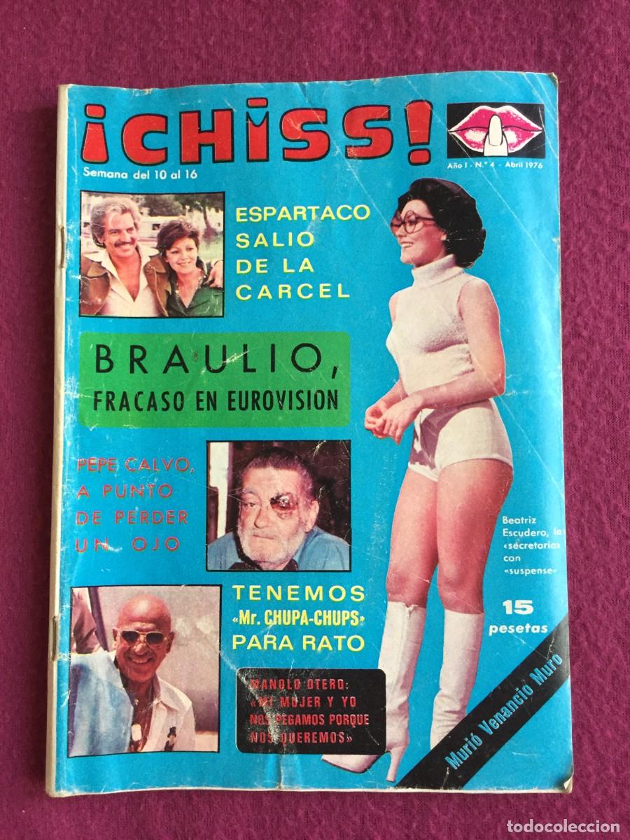 Coleccionismo de Revistas y Peri&oacute;dicos: REVISTA &iexcl;CHISS! A&Ntilde;O 1976 N&ordm; 4 UN DOS TRES - JULIO IGLESIAS - URSULA ANDRESS - POSTER ROCIO DURCAL