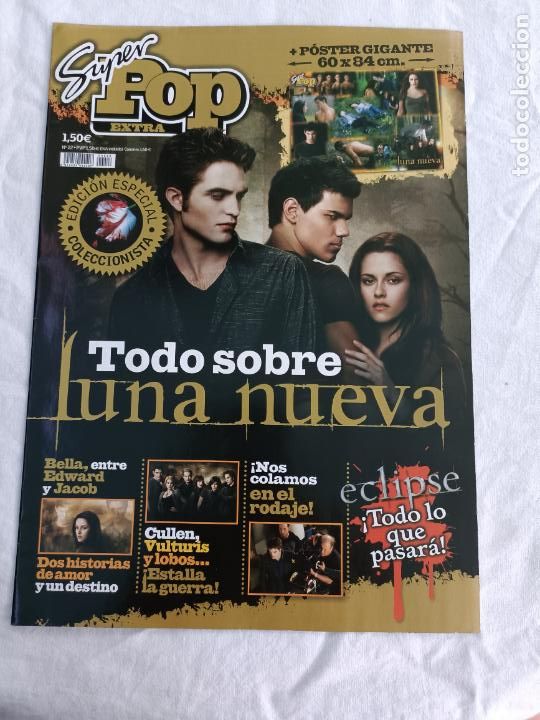 Coleccionismo de Revistas y Peri&oacute;dicos: SUPER POP EXTRA 22. TODO SOBRE LUNA NUEVA. POSTER 60 X 84. ECLIPSE