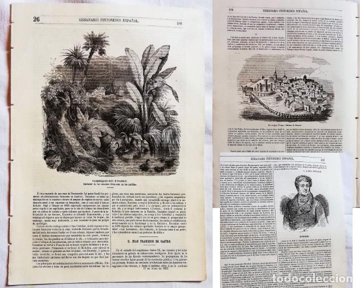 Coleccionismo de revistas y peri&oacute;dicos: SEMANARIO PINTORESCO ESPA&Ntilde;OL N&ordm; 26 1852: Vaudrosques-Diel-D'enambuc, Medina de Rioseco antigua Forum