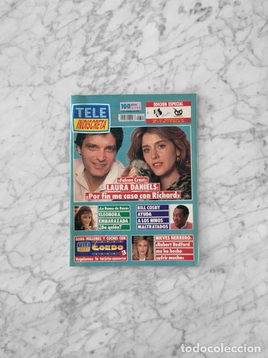 Colecionismo de Revistas e Jornais: TELE INDISCRETA - 1991 - FALCON CREST, NIEVES HERRERO, SANTA BARBARA, ISABEL GEMIO, JORDI HURTADO