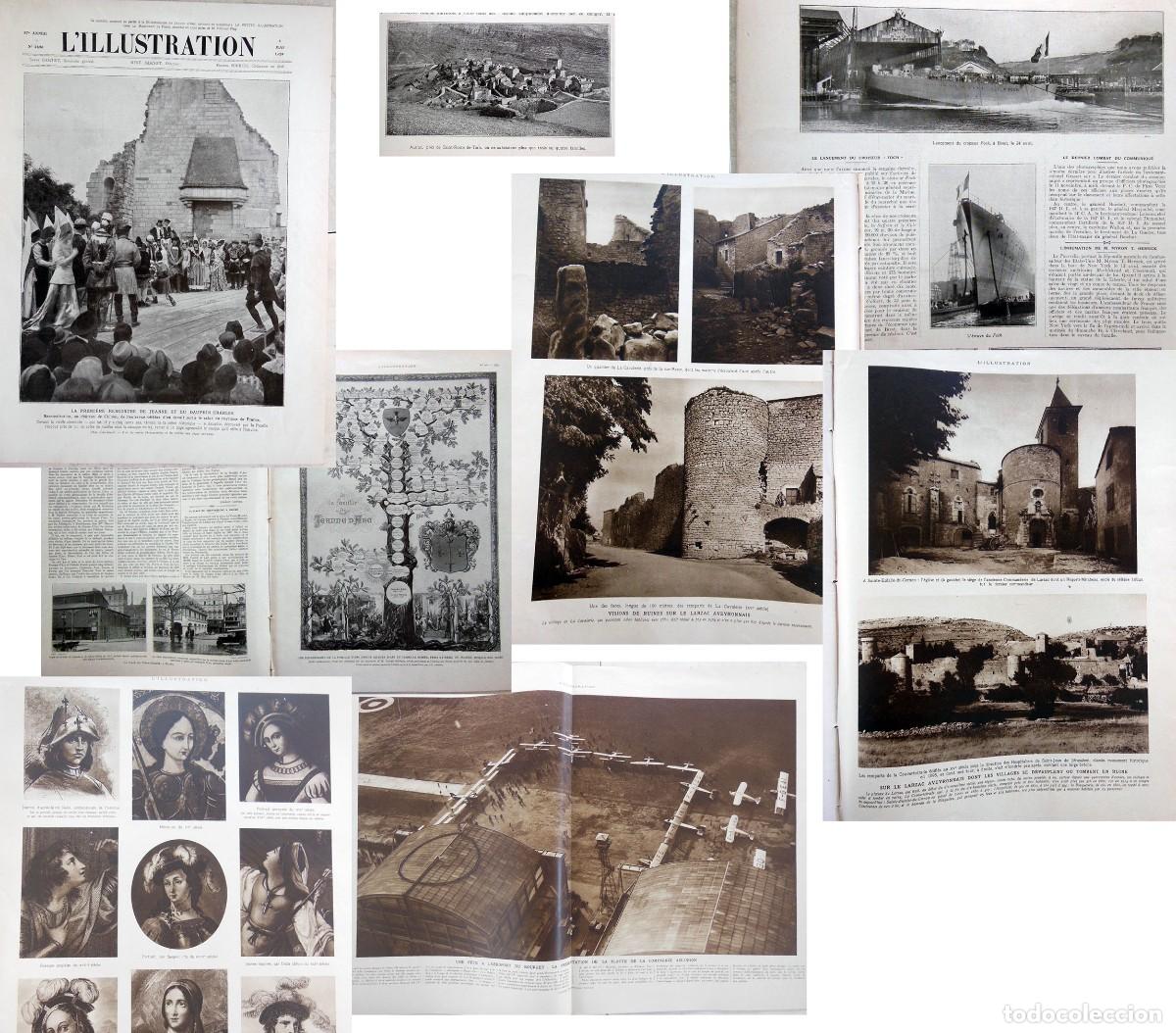 Coleccionismo de revistas y peri&oacute;dicos: L'ILLUSTRATION. N&ordm; 4496 , 1929. L'artillerie et le commandement au temps de Jeanne d'Arc. Larzac Ave