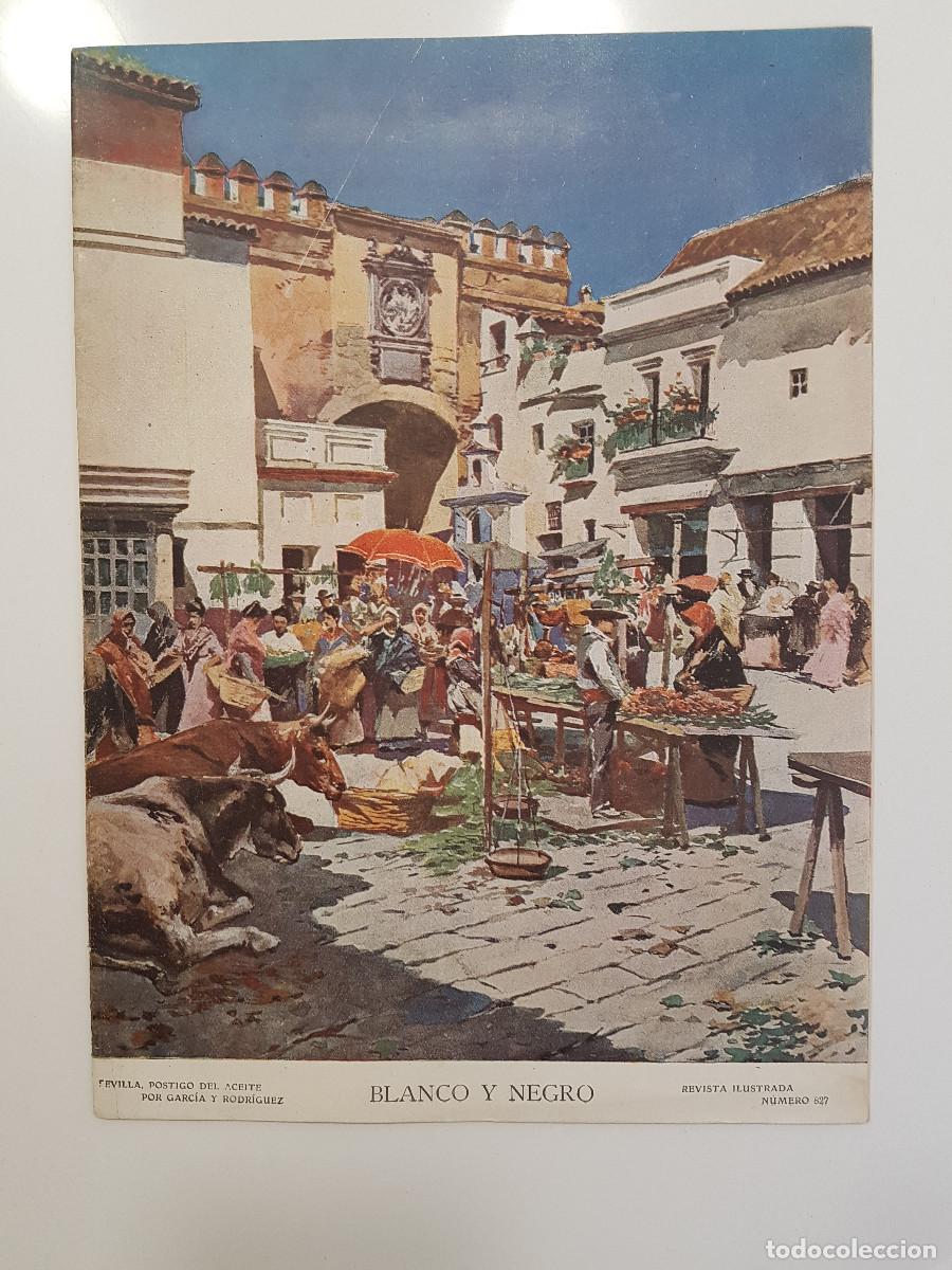Collection Magazines and Newspapers: REVISTA BLANCO Y NEGRO 1907. SEVILLA POSTIGO ACEITE. VENTA D LA RUBIA. FAMILIA REAL. CONDECORACIONES