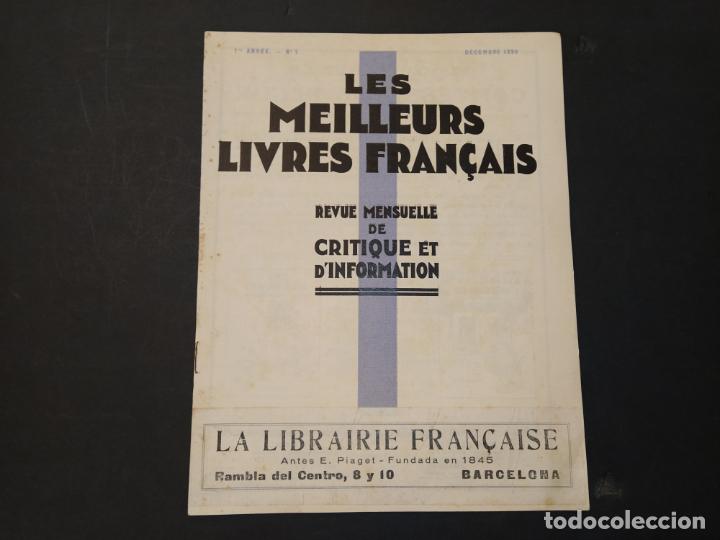 Coleccionismo de Revistas y Peri&oacute;dicos: LES MEILLEURS LIVRES FRAN&Ccedil;AIS-NUMERO 1 A&Ntilde;O 1930-REVISTA ANTIGUA-VER FOTOS-(V-24.540)