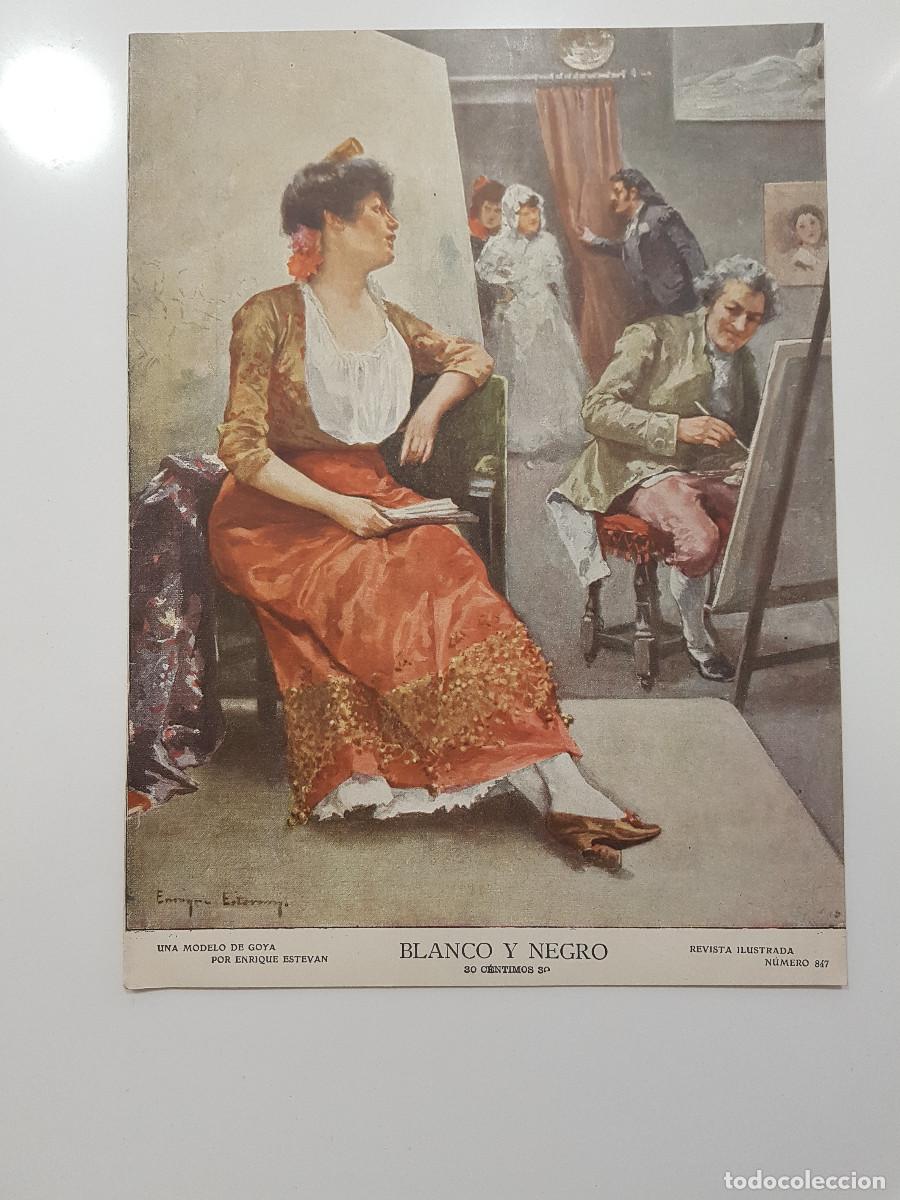 Coleccionismo de revistas y peri&oacute;dicos: REVISTA BLANCO Y NEGRO 1907. MADRID CONDE DUQUE, FIESTAS CHAMBERI, SANTA BARBARA INCENDIO. TOTANA