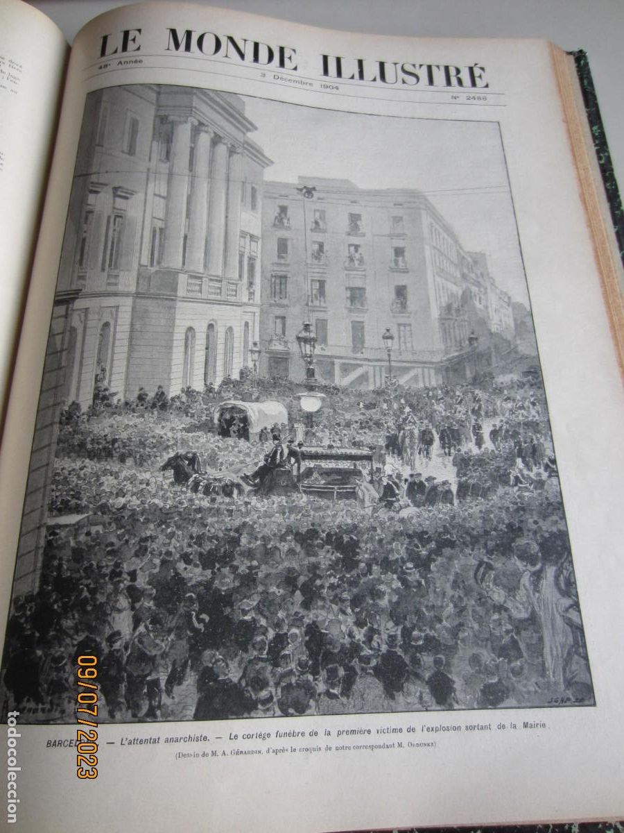 Coleccionismo de revistas y peri&oacute;dicos: 1904-LE MONDE ILLUSTRE.REPORTAJE BENASQUE HUESCA.ENTIERRO MAR&Iacute;A MERCEDES BORB&Oacute;N.ESCORIAL.BARCELONA