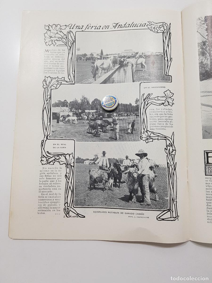 Coleccionismo de Revistas y Peri&oacute;dicos: REVISTA BLANCO Y NEGRO 1907. ALBA DE TORMES. PARDO BAZAN. FERIA ANDALUCIA. CIRCULO BELLAS ARTES