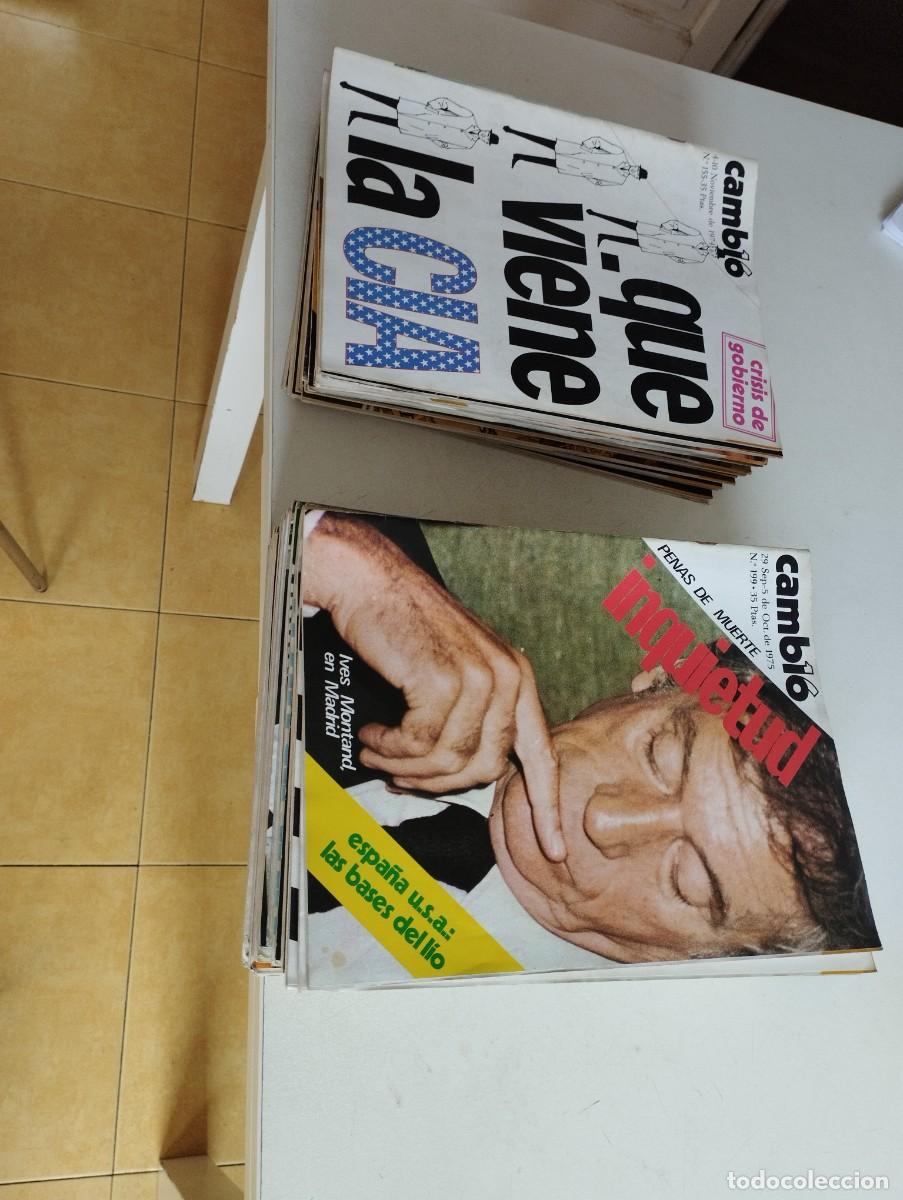 Coleccionismo de revistas y peri&oacute;dicos: REVISTAS ANTIGUAS SON 43 DE CAMBIO 16.- A&Ntilde;OS 70 EN MUY BUEN ESTADO
