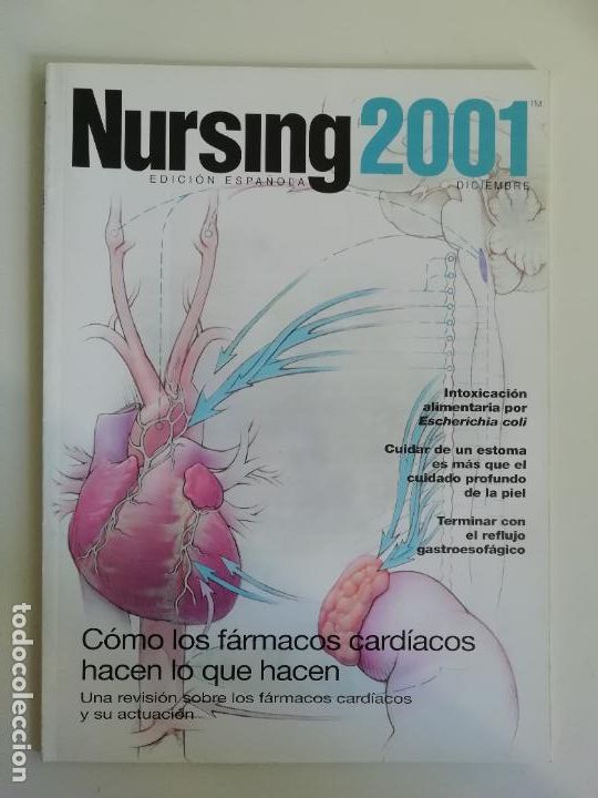 Collezionismo di Riviste e Giornali: Nursing Diciembre 2001 Edici&oacute;n espa&ntilde;ola revista de enfermer&iacute;a F&aacute;rmacos card&iacute;acos