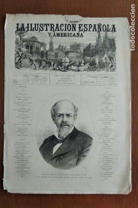 Coleccionismo de Revistas y Peri&oacute;dicos: La Ilustraci&oacute;n Espa&ntilde;ola y Americana. 8 noviembre 1886