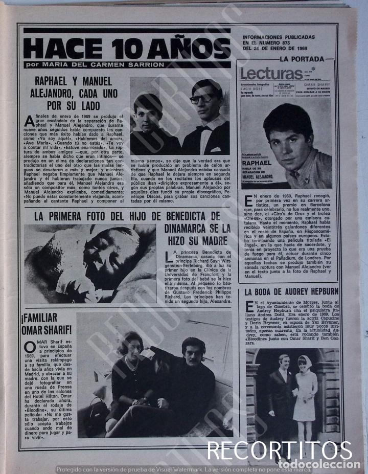 Coleccionismo de Revistas y Peri&oacute;dicos: raphael manuel alejandro omar sharif audrey hepburn