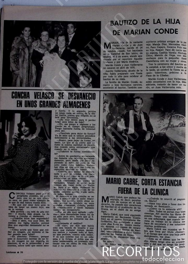 Coleccionismo de Revistas y Peri&oacute;dicos: marian conde concha velasco mario cabre juanito valderrama doloresa abril