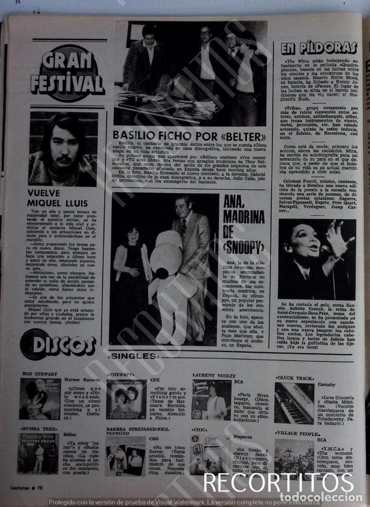 Coleccionismo de Revistas y Peri&oacute;dicos: enrique y ana anguita snoopy miquel lluis juliette grecco chic village people