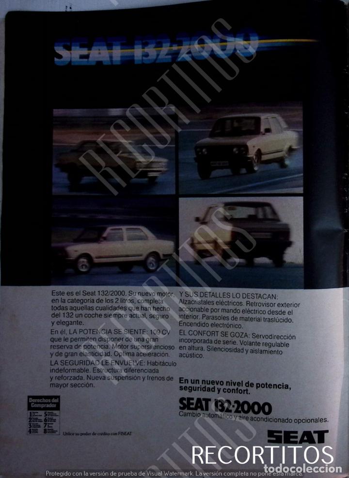 Coleccionismo de revistas y peri&oacute;dicos: seat 132 2000 anuncio publicidad