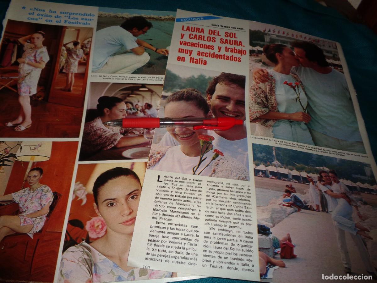 Collectionnisme de Revues et Journaux: RECORTE : LAURA DEL SOL Y CARLOS SAURA. SEMANA, SEPTMBRE 1984 (#)