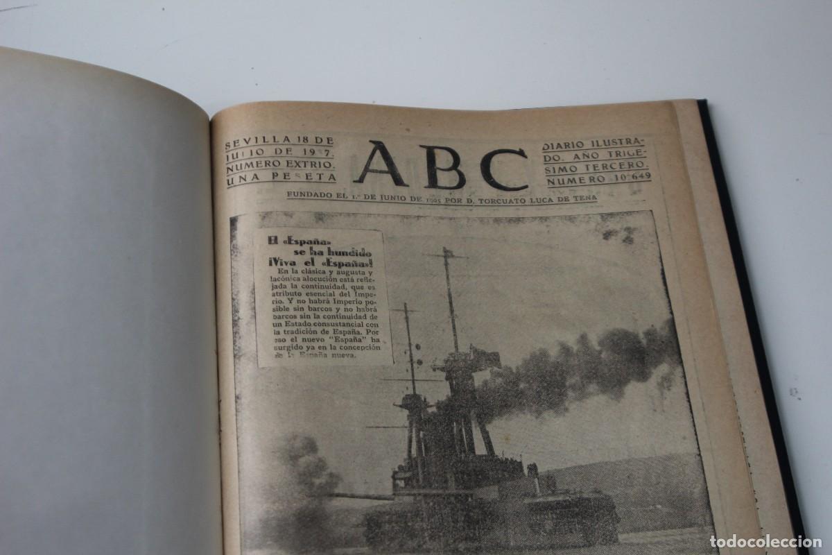Coleccionismo de revistas y peri&oacute;dicos: ABC 18 DE JULIO DE 1937 NUMERO EXTRAORDINARIO ENCUADERNADO EN PIEL