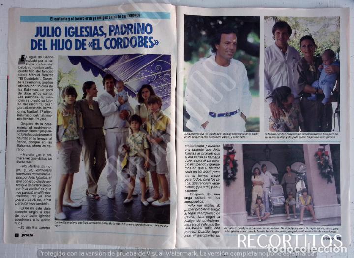Coleccionismo de Revistas y Peri&oacute;dicos: julio iglesias padrino del hijo del cordobes