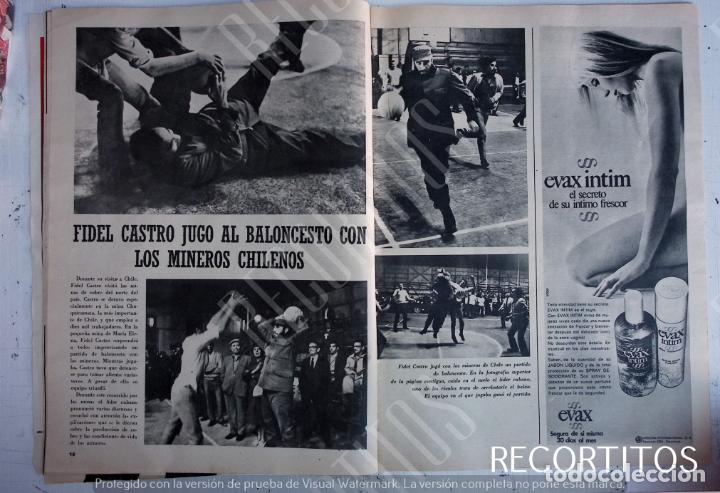 Coleccionismo de Revistas y Peri&oacute;dicos: evax fidel castro juega al baloncesto con los mineros chilenos
