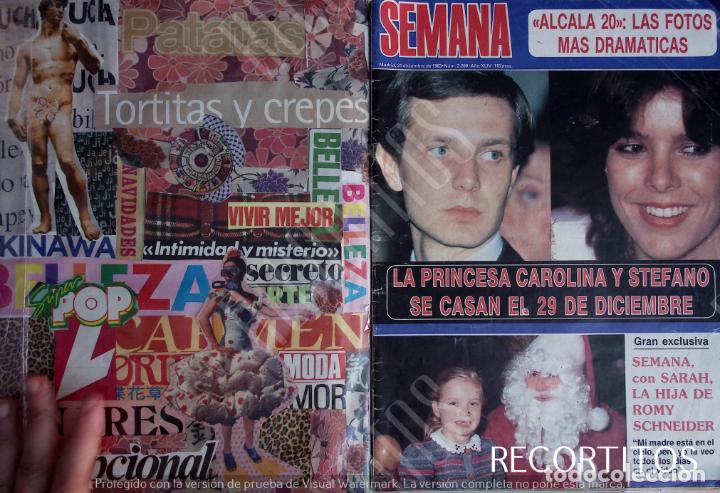 Coleccionismo de Revistas y Peri&oacute;dicos: recorte portada carolina de monaco sarah romy schneider