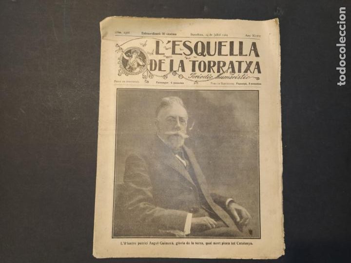 Collection Magazines and Newspapers: L' ESQUELLA DE LA TORRATXA-ANGEL GUIMERA-ANY 1924-REVISTA ANTIGA-VER FOTOS-(V-24.587)