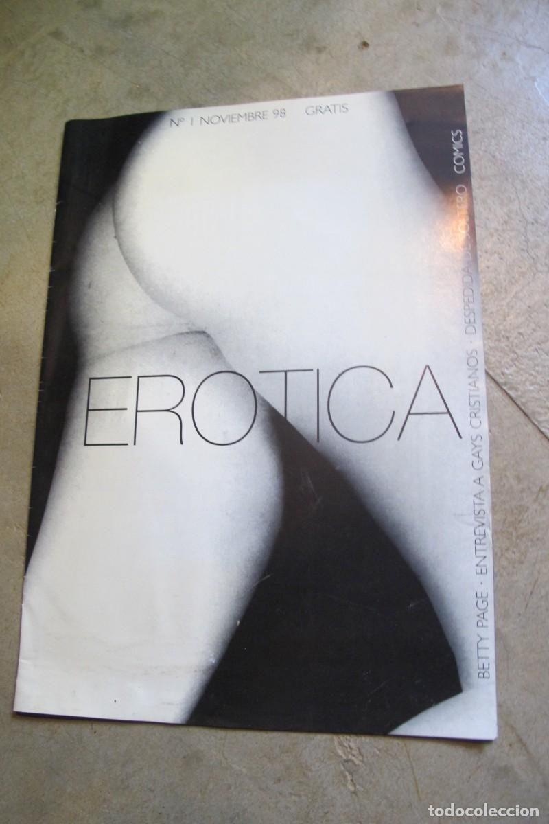 Coleccionismo de Revistas y Peri&oacute;dicos: EROTICA N&ordm; 1 NOVIEMBRE 98 GRATIS BETTY PAGE. GAYS CRISTIANOS. REVISTA