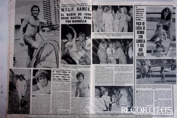Coleccionismo de revistas y peri&oacute;dicos: willie aames con 8 basta paco de lucia