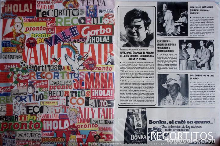Coleccionismo de Revistas y Peri&oacute;dicos: mark david chapman dona chaplin carlos gustavo silvia de suecia