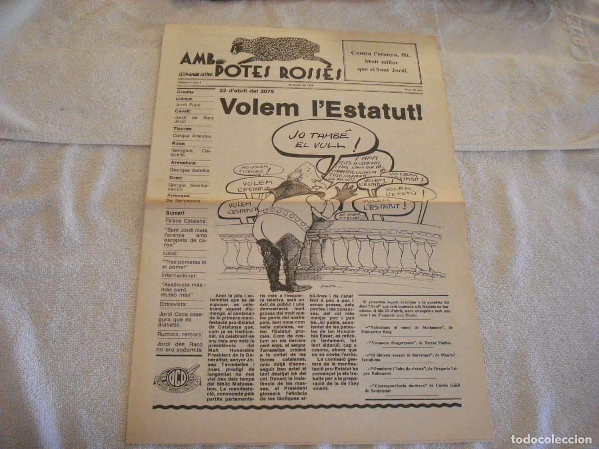 Collection Magazines and Newspapers: AMB POTES ROSSES N. 5 , REVISTA SATIRICA . 20 D'ABRIL 1979. EN CATALAN.